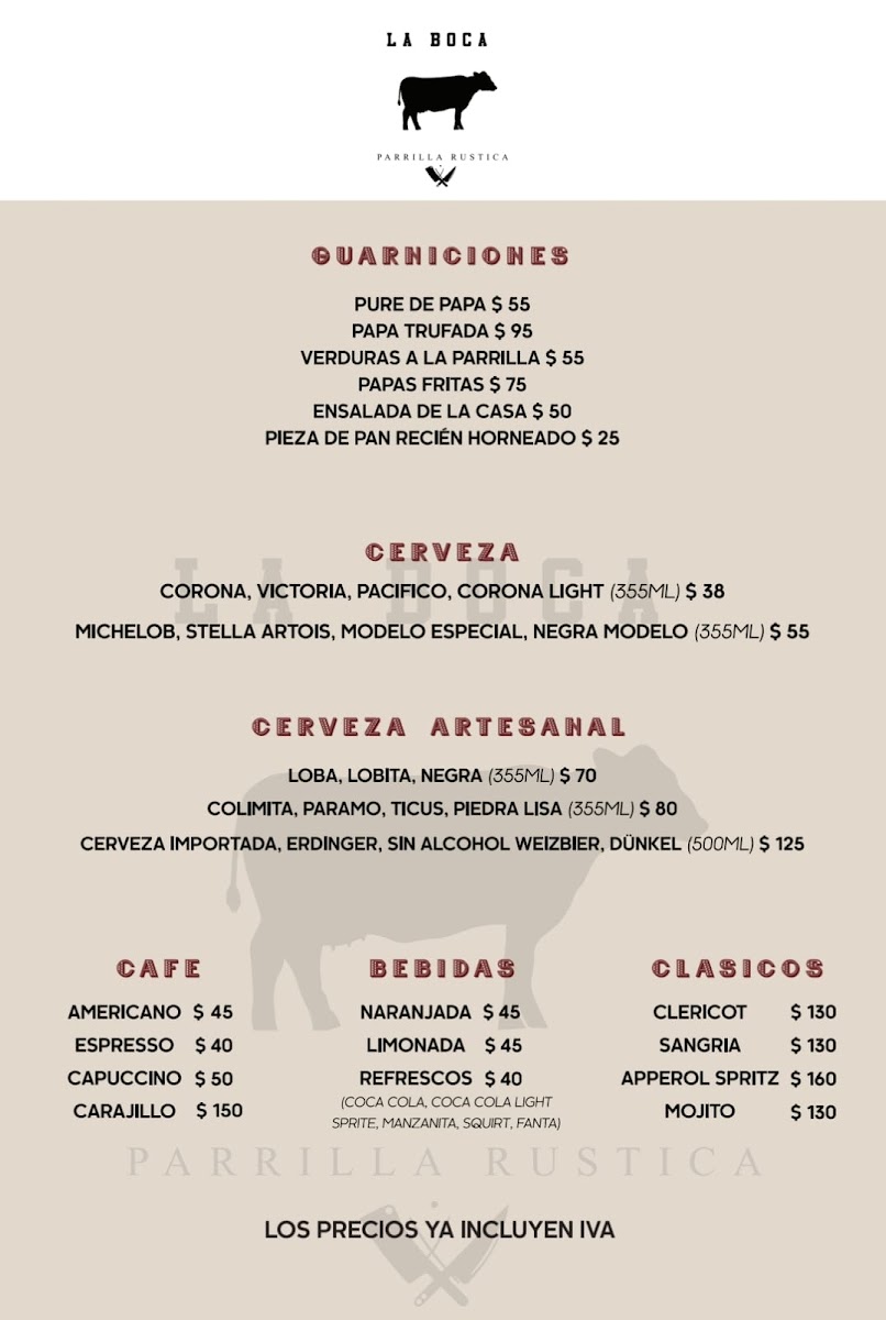 La Boca Parrilla Rustica Menu - Image 4