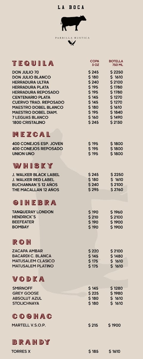 La Boca Parrilla Rustica Menu - Image 5
