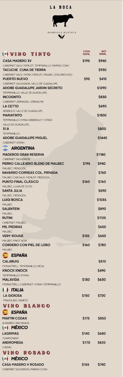 La Boca Parrilla Rustica Menu - Image 6